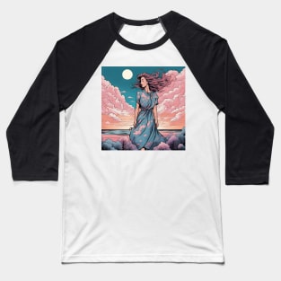 Dreamy Empowering Cloudscape Baseball T-Shirt